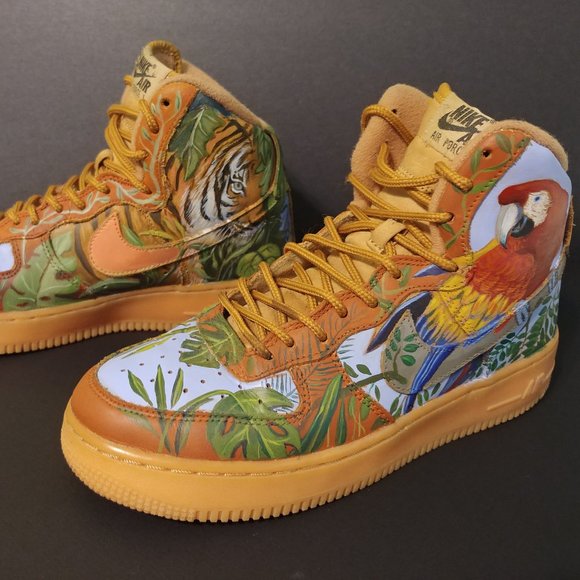 Nike Air Force 1 I have painted for my son - Picture 1 of 5